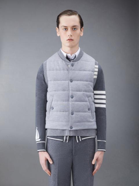Thom Browne Merino and Jersey Down Reversible Vest