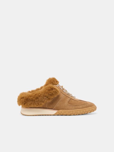 dolce vita IZZEY PLUSH SNEAKERS LT BROWN SUEDE