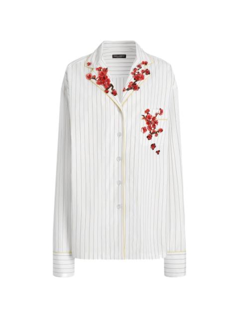 Dolce & Gabbana striped poplin shirt