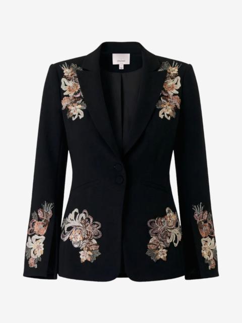 Cinq à Sept floral-embroidered blazer