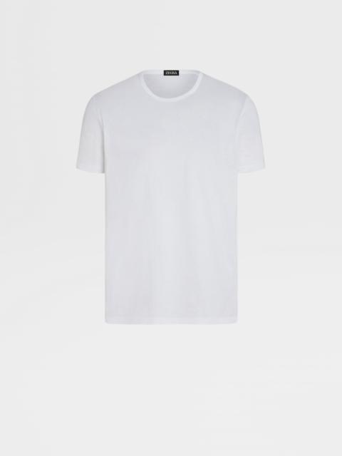 ZEGNA WHITE COTTON T-SHIRT