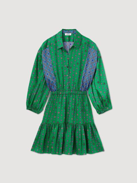Sandro PRINTED SHIRT DRESS