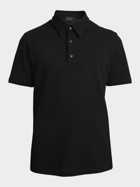 Brioni Men's Cotton Jersey Polo Shirt