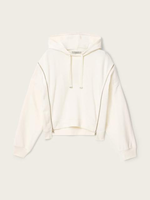 ALLSAINTS CIARA OVERSIZED ZIP DETAIL HOODIE
