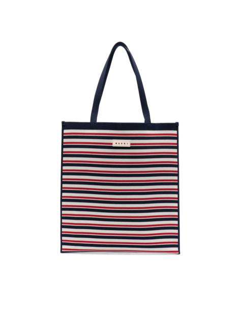 Marni striped tote bag