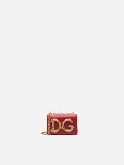 Dolce & Gabbana DG Girls micro bag in plain calfskin