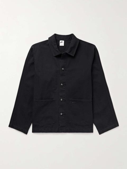Nike Life Logo-Embroidered Cotton-Canvas Chore Jacket