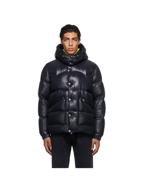 Moncler Navy Logo Down Jacket