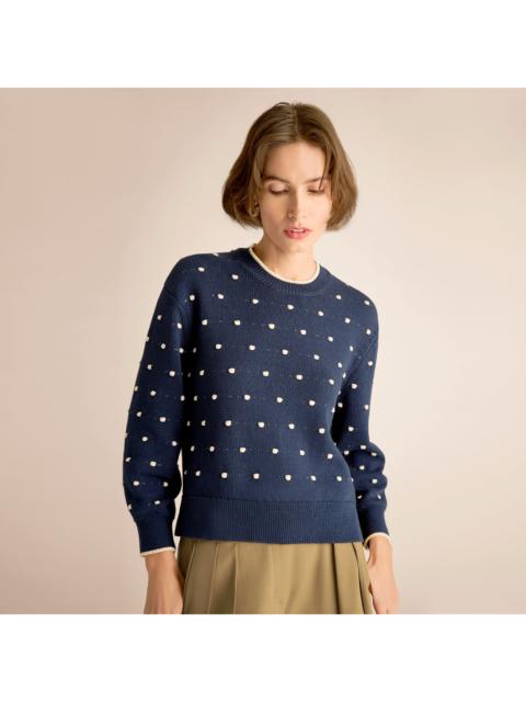 M.M.LaFleur Kim Crewneck Sweater - Dot Knit