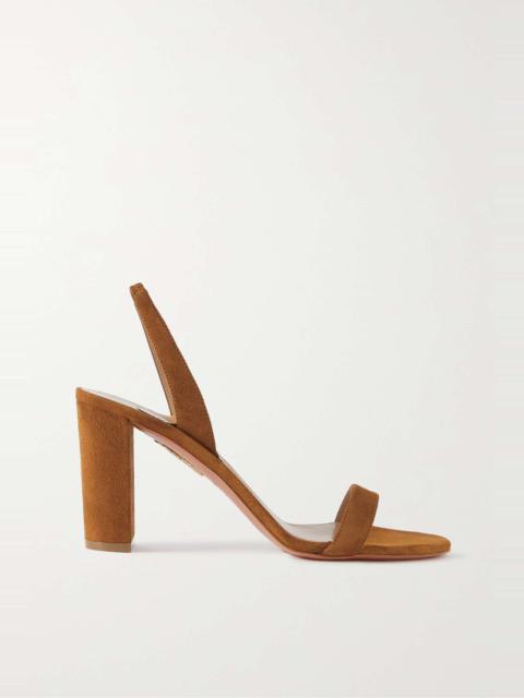 So Nude 85 suede slingback sandals
