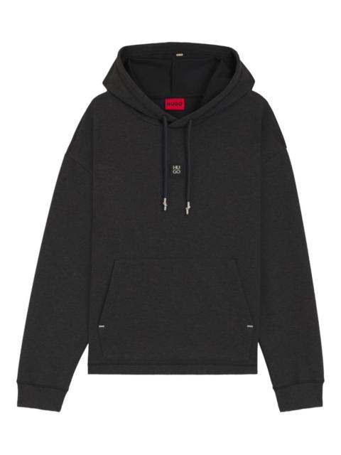 HUGO drawstring logo-detail hoodie