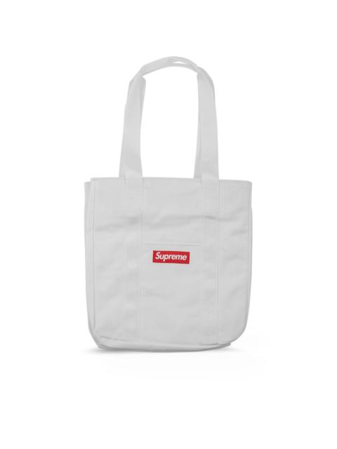 Supreme logo canvas tote bag