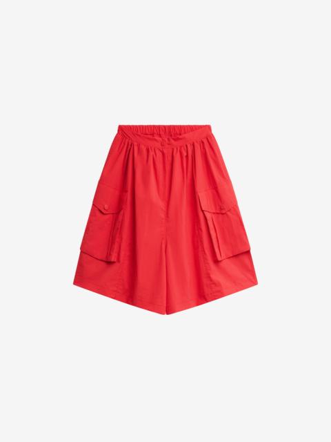 The Frankie Shop Igny Technical Cargo Bermuda Shorts - Red