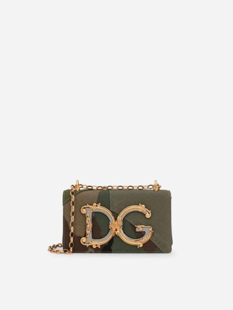 Dolce & Gabbana DG Girls phone bag in camouflage patchwork