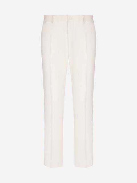 Dolce & Gabbana Stretch wool tuxedo pants
