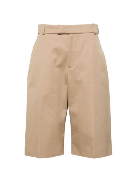 Alexander McQueen mid-rise cotton bermuda shorts