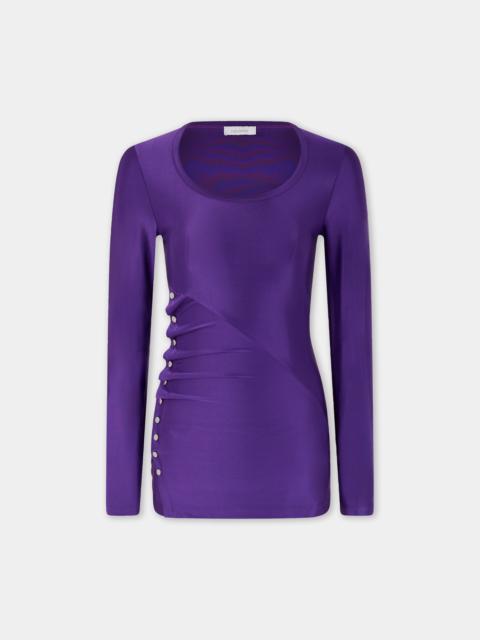 rabanne DRAPED JERSEY TOP