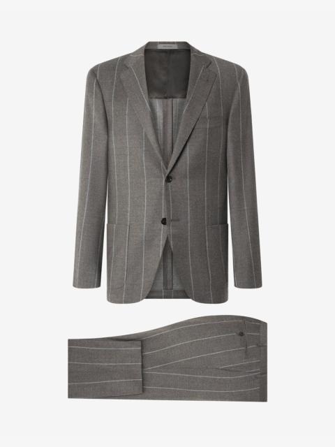 CORNELIANI Grey pinstripe 130's wool and silk suit