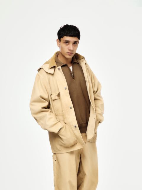 A.PRESSE VINTAGE SILK HEMP COVERALL JACKET (BEIGE) (SIS)