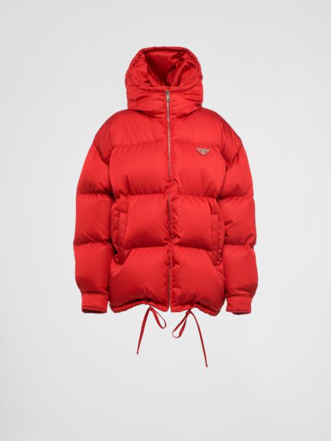 Prada Re-Nylon hooded down jacket