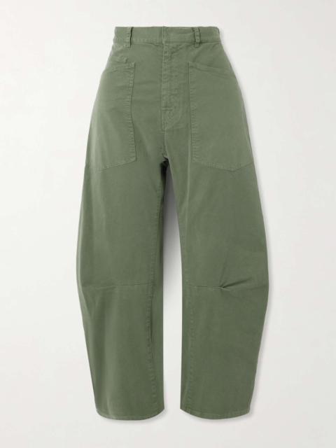 NILI LOTAN Shon cotton-blend twill tapered pants