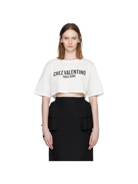 Valentino White 'Chez Valentino' T-shirt