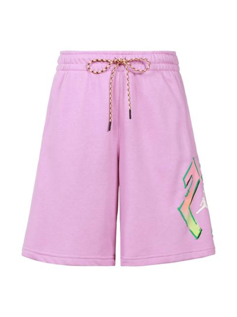 Jordan Jordan Alphabet Pattern  Straight Shorts Men's Purple CZ4848-591