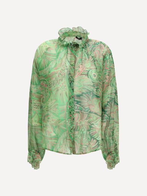 Etro Paisley ruffled Shirt