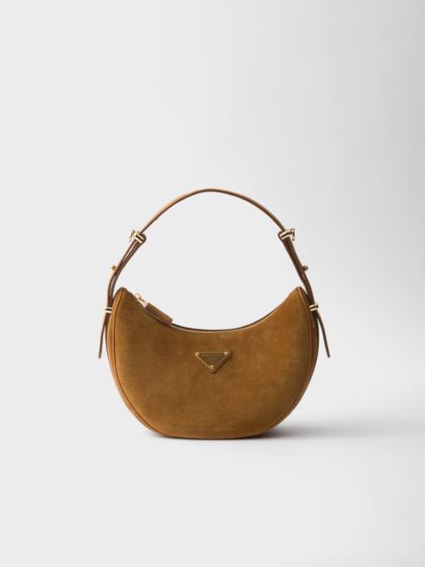 Prada Prada Arqué suede shoulder bag