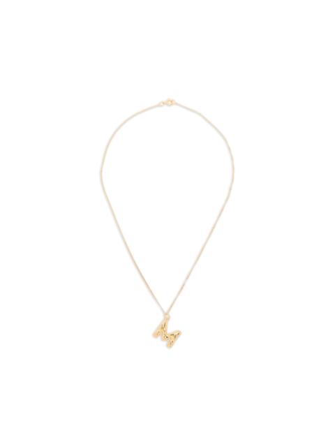 Completedworks M-initial pendant necklace
