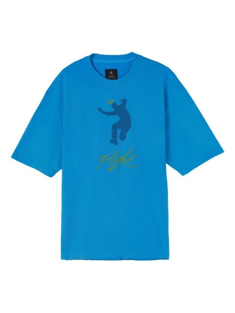 Jordan Air Jordan x Union Crossover SS22 Solid Color Character Alphabet Printing Round Neck Short Sleeve As