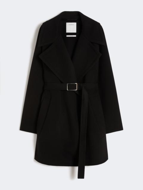 Sportmax PAGINE Short wool coat - BLACK