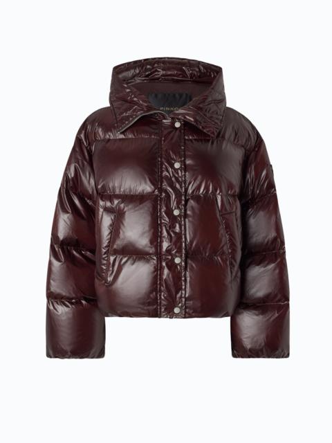 PINKO TECHNICAL CANVAS JACKET WITH HOOD