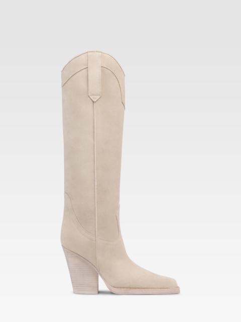 PARIS TEXAS Boots in white velour