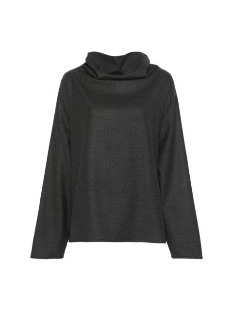 DUŠAN cowl-neck blouse
