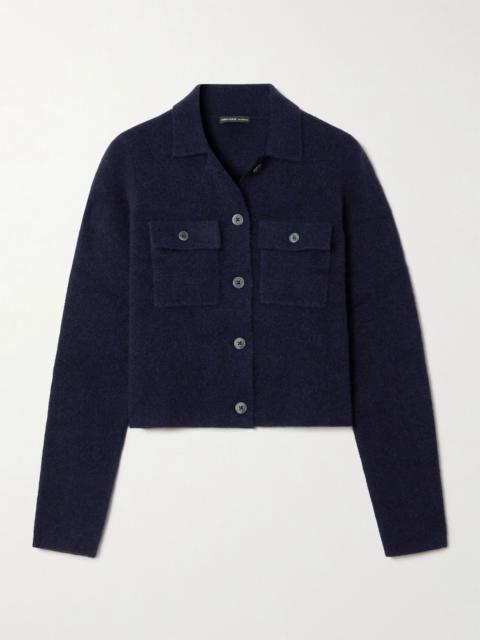 JAMES PERSE Stretch-knit jacket Navy