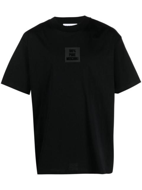 logo-patch cotton T-shirt