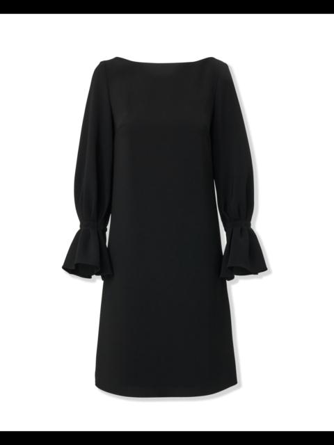 CAROLINA HERRERA Women's Silk Puff-Sleeve Shift Minidress - Black