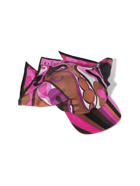 PUCCI Orchidee-print silk-twill cap