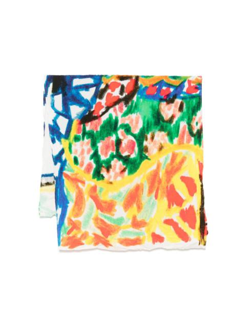Daniela Gregis Basilico-print scarf