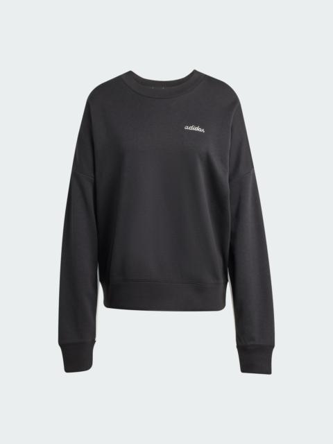 adidas Seasonal Essentials Colorpop Sweatshirt with Embroidered Graphic