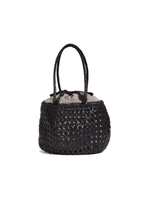 DRAGON DIFFUSION Juventus woven leather bucket bag