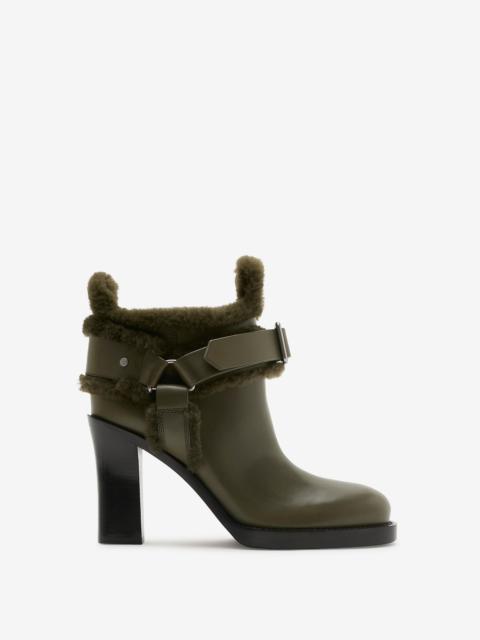 Burberry Leather and Shearling Cosy Stirrup Boots