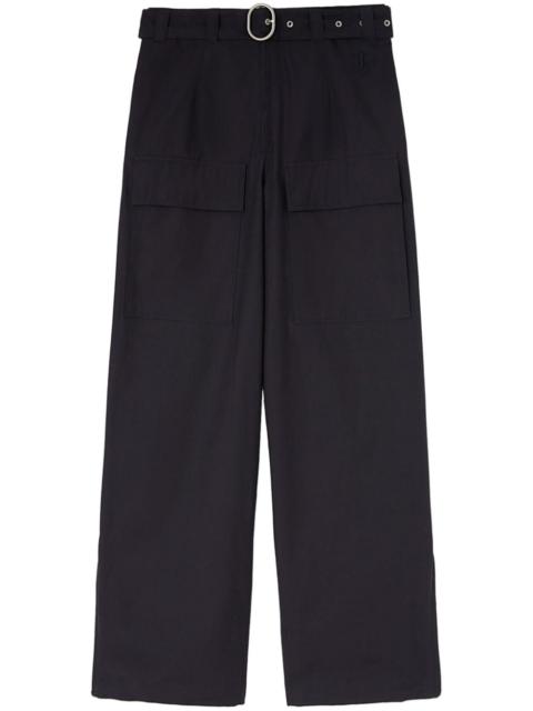 Jil Sander belted wide-leg trousers