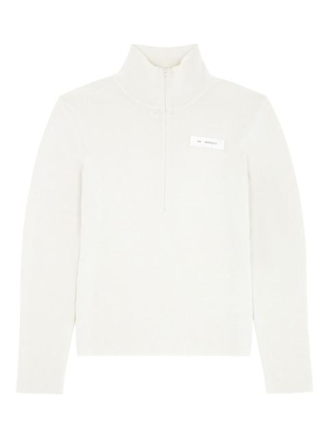 MM6 Maison Margiela zip mock-neck sweater