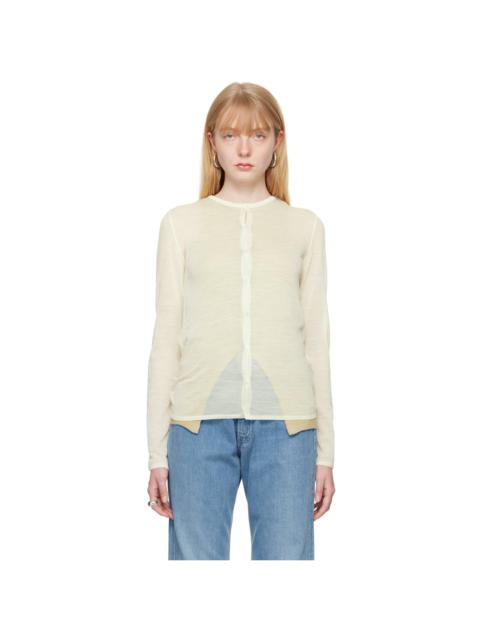 Off-White Button Cardigan