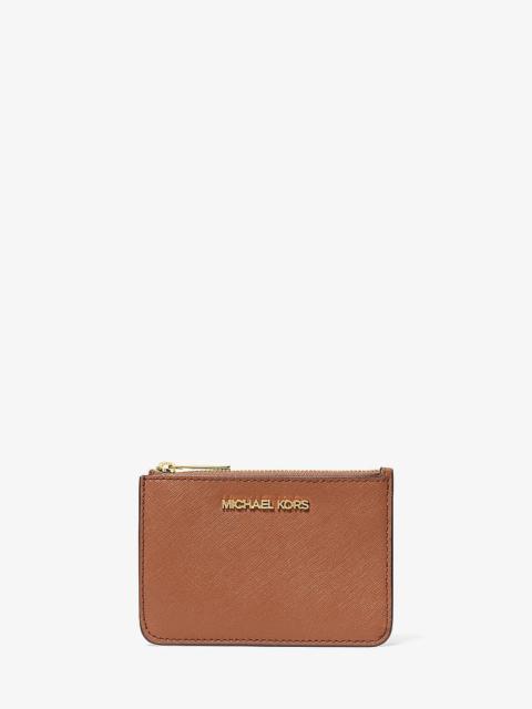 MICHAEL KORS Jet Set Travel Small Saffiano Leather Coin Pouch