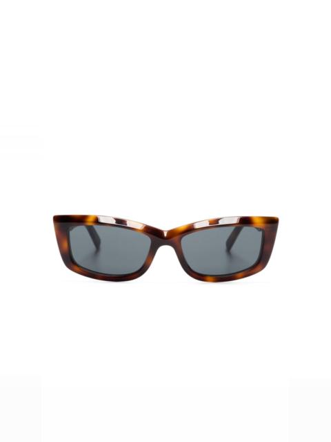 SL 658 rectangle-frame sunglasses