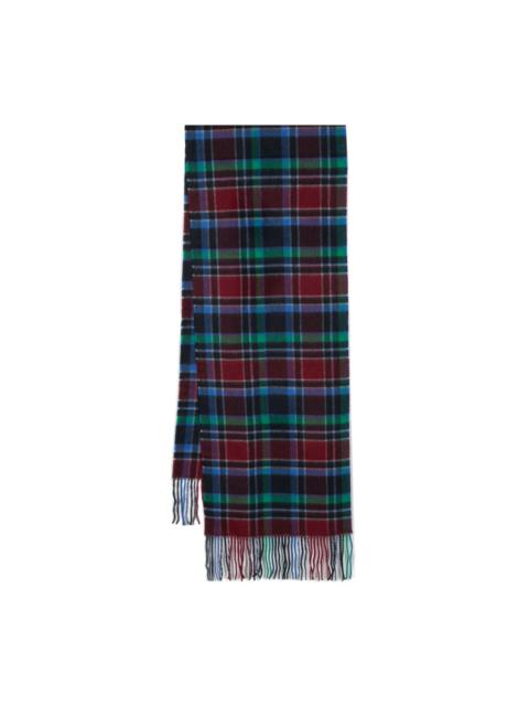 ADER error check-print wool scarf