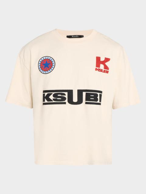 Ksubi Men's Zoom Ekcess Embroidered Cotton T-Shirt